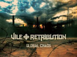 Bandet Vile Retribution med coveret til deres album Global Chaos.